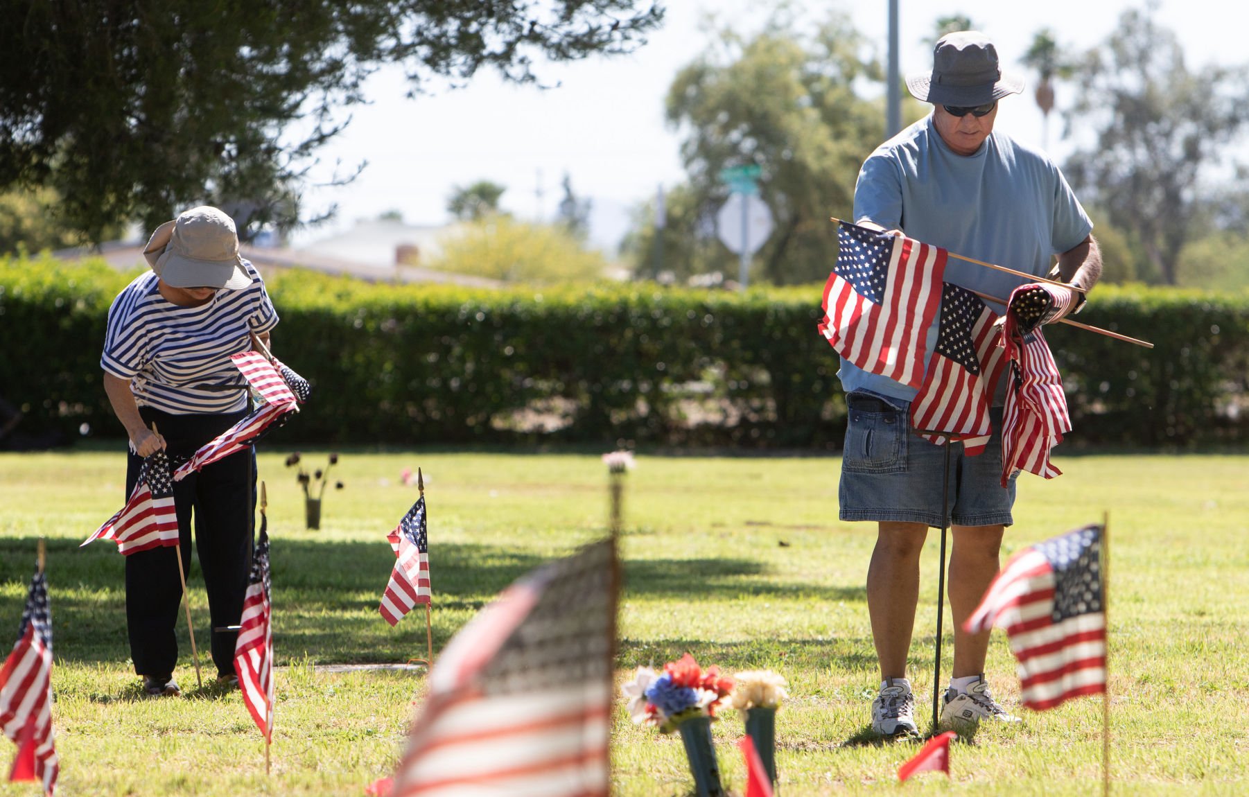 Memorial Day flags